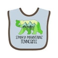 thumbnail image 1 of Inktastic Smoky Mountains, Tennessee Mountains and Bear Shape Boys or Girls Baby Bib, 1 of 4