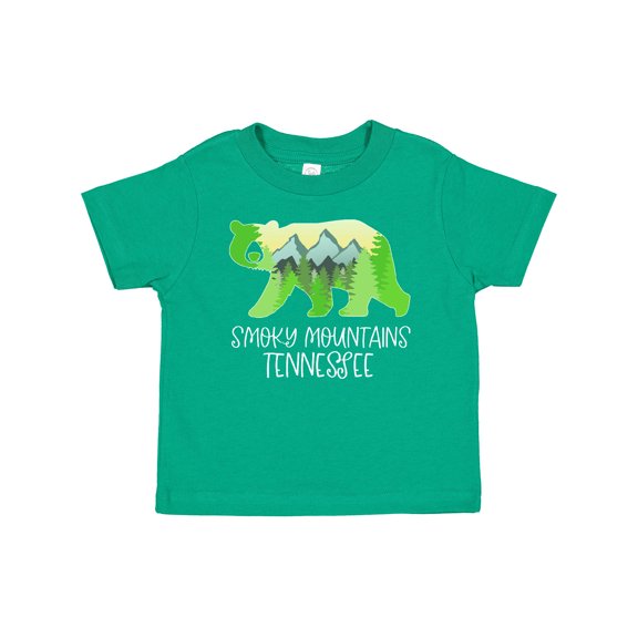 Inktastic Smoky Mountains, Tennessee Mountains and Bear Shape Boys or Girls Baby T-Shirt