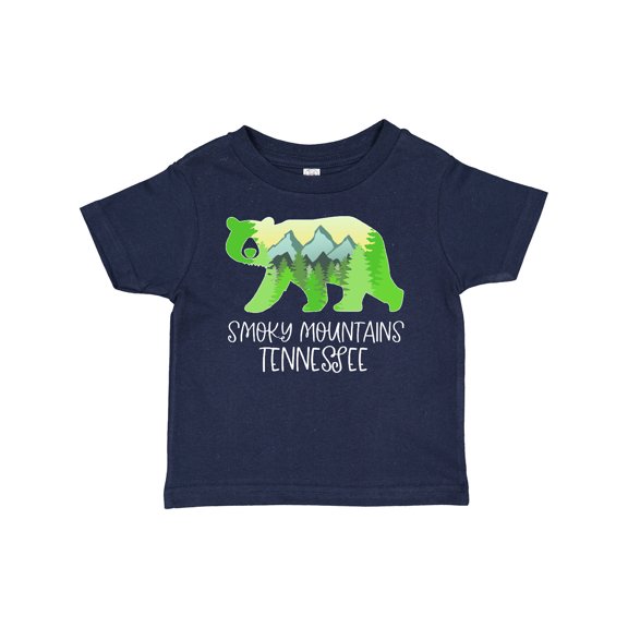 Inktastic Smoky Mountains, Tennessee Mountains and Bear Shape Boys or Girls Baby T-Shirt