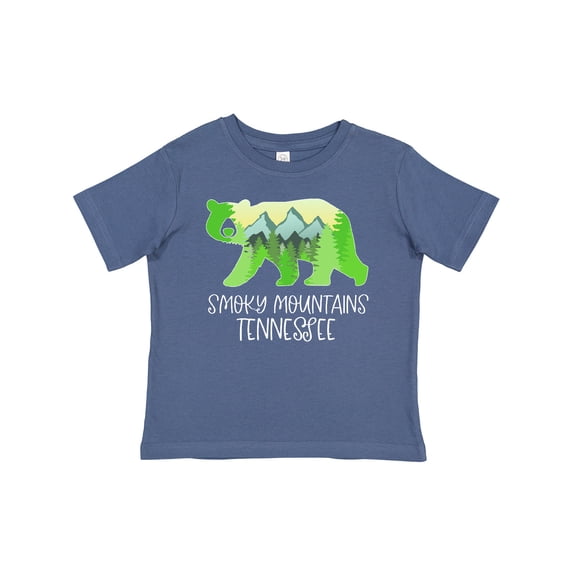 Inktastic Smoky Mountains, Tennessee Mountains and Bear Shape Boys or Girls Baby T-Shirt