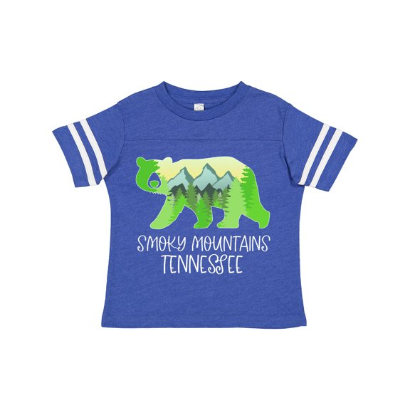 Inktastic Smoky Mountains, Tennessee Mountains and Bear Shape Boys or Girls Toddler T-Shirt