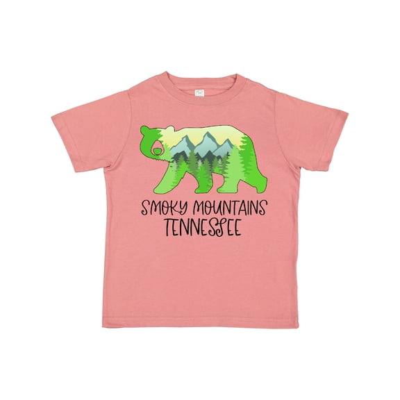 Inktastic Smoky Mountains, Tennessee Mountains and Bear Shape Boys or Girls Toddler T-Shirt