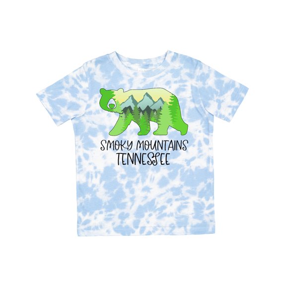 Inktastic Smoky Mountains, Tennessee Mountains and Bear Shape Boys or Girls Toddler T-Shirt