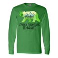 thumbnail image 1 of Inktastic Smoky Mountains, Tennessee- Mountains and Bear Shape Long Sleeve T-Shirt, 1 of 5