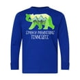 thumbnail image 1 of Inktastic Smoky Mountains, Tennessee Mountains and Bear Shape Long Sleeve Youth T-Shirt, 1 of 5