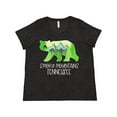 thumbnail image 1 of Inktastic Smoky Mountains, Tennessee- Mountains and Bear Shape Women's Plus Size T-Shirt, 1 of 5