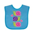 thumbnail image 1 of Inktastic Snail Lover Girl Garden Snails Girls Baby Bib, 1 of 4