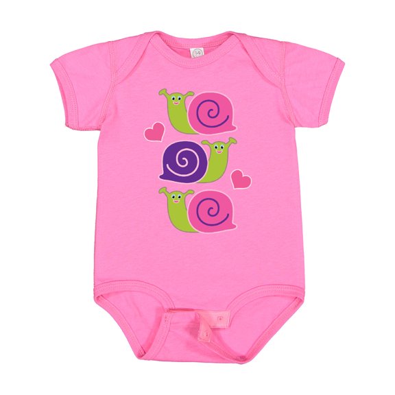 Inktastic Snail Lover Girl Garden Snails Girls Baby Bodysuit