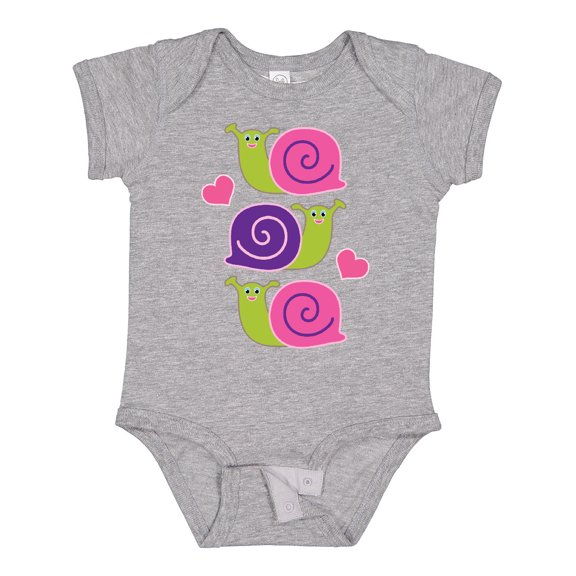 Inktastic Snail Lover Girl Garden Snails Girls Baby Bodysuit