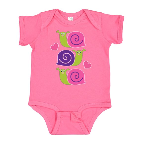 Inktastic Snail Lover Girl Garden Snails Girls Baby Bodysuit