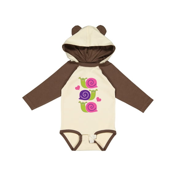 Inktastic Snail Lover Girl Garden Snails Girls Long Sleeve Baby Bodysuit