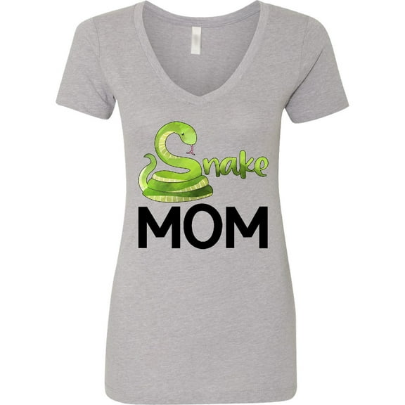 Inktastic Snake Mom Cute Women's V-Neck T-Shirt