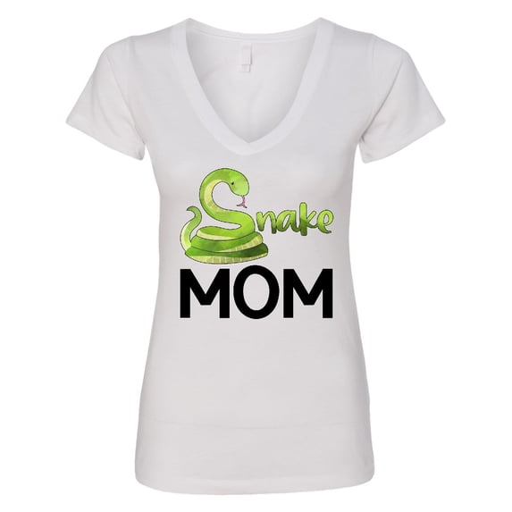 Inktastic Snake Mom Cute Women's V-Neck T-Shirt