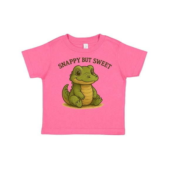 Inktastic Snappy but Sweet Cute Alligator Boys or Girls Toddler T-Shirt