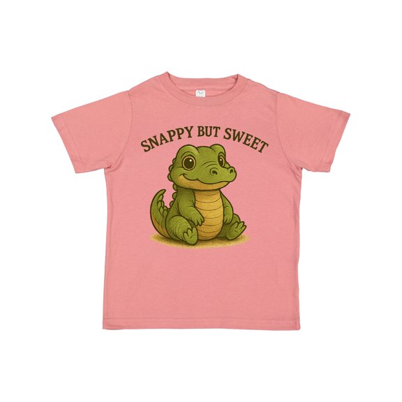 Inktastic Snappy but Sweet Cute Alligator Boys or Girls Toddler T-Shirt
