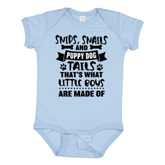Inktastic Snips Snails and Puppy Dog Tails That's What Little Boys Boys Baby Bodysuit