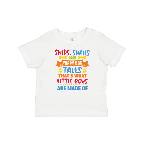 Inktastic Snips Snails and Puppy Dog Tails That's What Little Boys Boys Baby T-Shirt