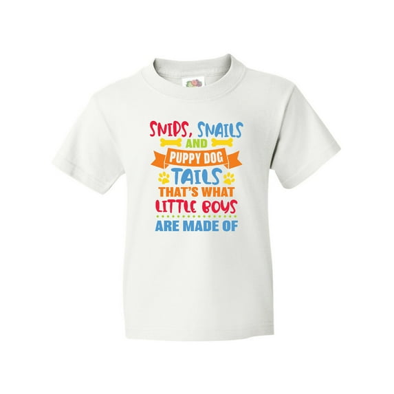 Inktastic Snips Snails and Puppy Dog Tails That's What Little Boys Youth T-Shirt