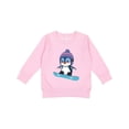 thumbnail image 1 of Inktastic Snowboard Penguin Toddler Sweatshirt, 1 of 4