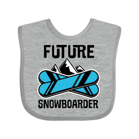 Inktastic Snowboarding Future Snowboarder Boys or Girls Baby Bib