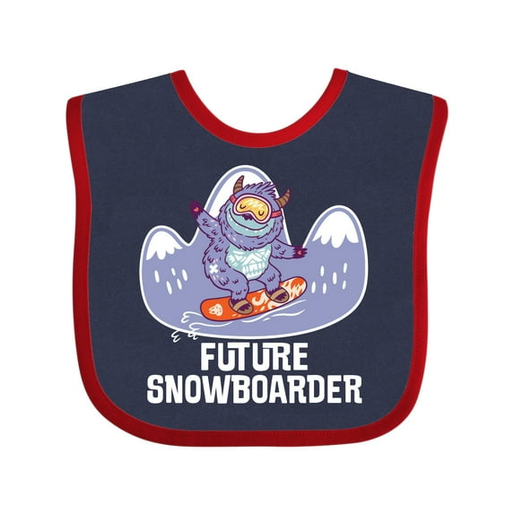 Inktastic Snowboarding Future Snowboarder Boys or Girls Baby Bib