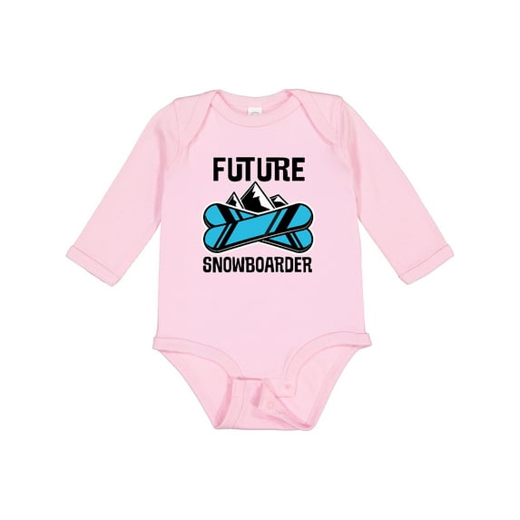 Inktastic Snowboarding Future Snowboarder Boys or Girls Long Sleeve Baby Bodysuit