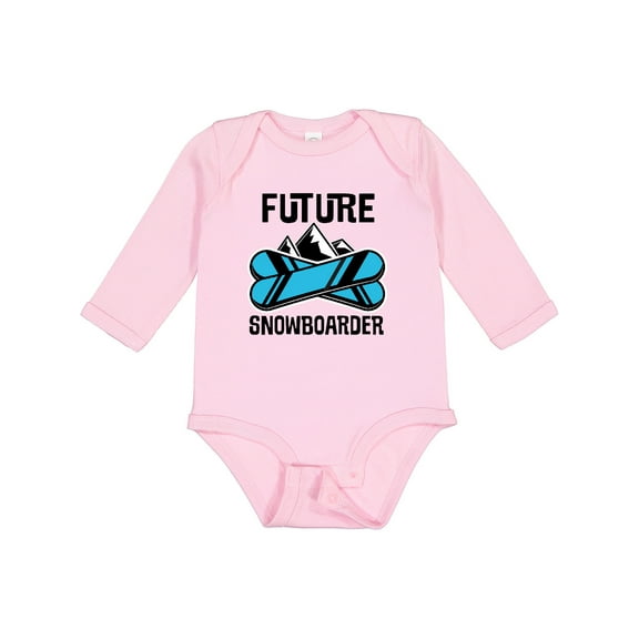 Inktastic Snowboarding Future Snowboarder Boys or Girls Long Sleeve Baby Bodysuit
