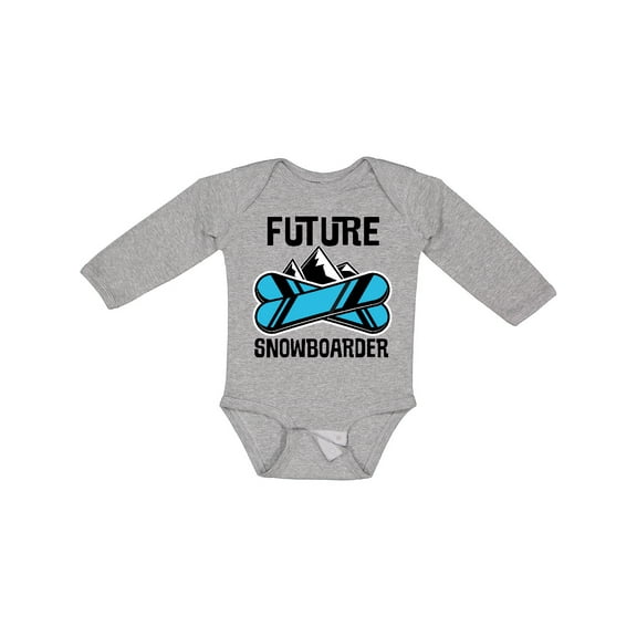 Inktastic Snowboarding Future Snowboarder Boys or Girls Long Sleeve Baby Bodysuit