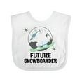 thumbnail image 1 of Inktastic Snowboarding Future Snowboarder Childs Boys or Girls Baby Bib, 1 of 4