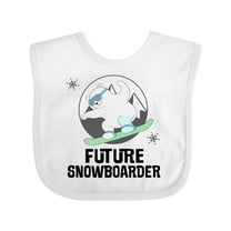 Inktastic Snowboarding Future Snowboarder Childs Boys or Girls Baby Bib