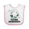 thumbnail image 1 of Inktastic Snowboarding Future Snowboarder Childs Boys or Girls Baby Bib, 1 of 4