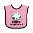 thumbnail image 1 of Inktastic Snowboarding Future Snowboarder Childs Boys or Girls Baby Bib, 1 of 4