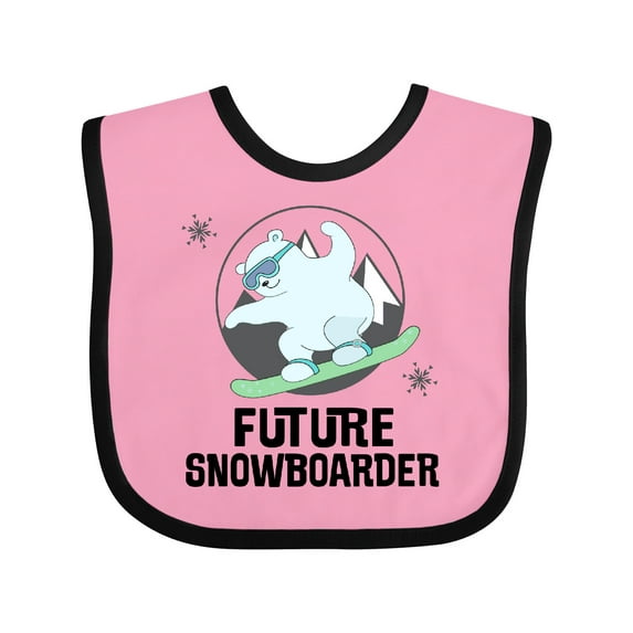 Inktastic Snowboarding Future Snowboarder Childs Boys or Girls Baby Bib