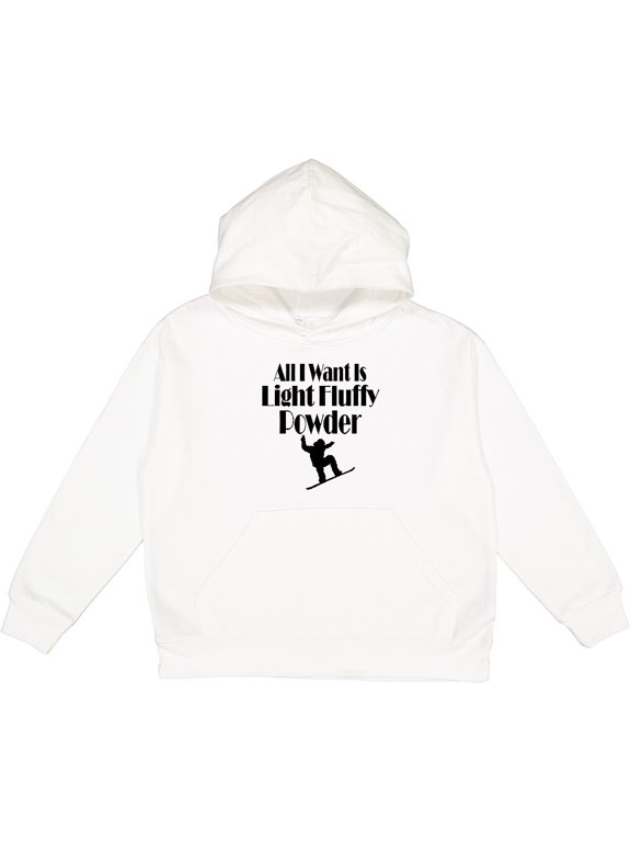 Snowboarding Light Fluffy Powder Youth Hoodie Sweatshirt