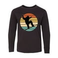 thumbnail image 1 of Inktastic Snowboarding Retro Sunset Snowboard Long Sleeve Youth T-Shirt, 1 of 5