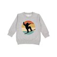 thumbnail image 1 of Inktastic Snowboarding Retro Sunset Snowboard Toddler Sweatshirt, 1 of 4