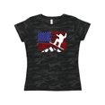 thumbnail image 1 of Inktastic Snowboarding US Flag Women's T-Shirt, 1 of 5