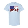 thumbnail image 1 of Inktastic Snowboarding Us Flag T-Shirt, 1 of 5