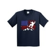 thumbnail image 1 of Inktastic Snowboarding Us Flag Youth T-Shirt, 1 of 5