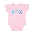 thumbnail image 1 of Inktastic Snowflakes Winter Christmas Boys or Girls Baby Bodysuit, 1 of 5