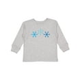 thumbnail image 1 of Inktastic Snowflakes Winter Christmas Boys or Girls Long Sleeve Toddler T-Shirt, 1 of 5