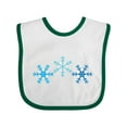 thumbnail image 1 of Inktastic Snowflakes Winter Christmas Gift Boys or Girls Baby Bib, 1 of 4