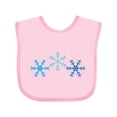 thumbnail image 1 of Inktastic Snowflakes Winter Christmas Gift Boys or Girls Baby Bib, 1 of 4