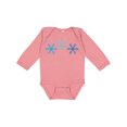 thumbnail image 1 of Inktastic Snowflakes Winter Christmas Gift Boys or Girls Long Sleeve Baby Bodysuit, 1 of 5