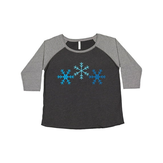 Inktastic Snowflakes Winter Christmas Gift Women's Plus Size T-Shirt