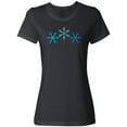 thumbnail image 1 of Inktastic Snowflakes Winter Christmas Women's T-Shirt, 1 of 5