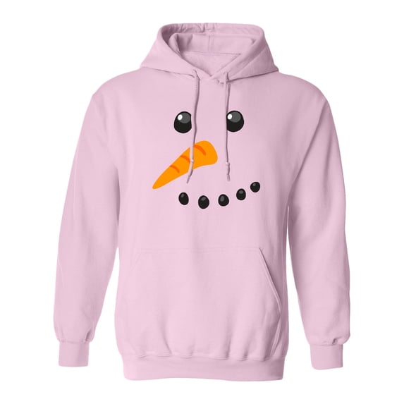 Inktastic Snowman Face Adult Hoodie Sweatshirt