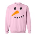 thumbnail image 1 of Inktastic Snowman Face Adult Sweatshirt, 1 of 4