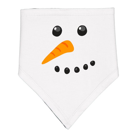 Inktastic Snowman Face Baby Bandana Bib