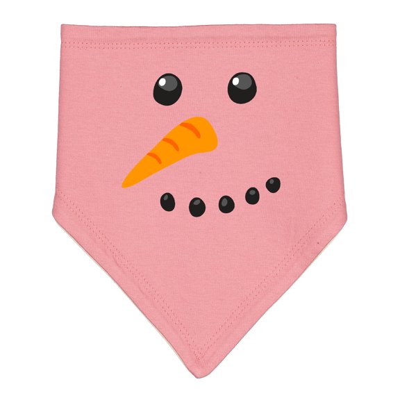 Inktastic Snowman Face Baby Bandana Bib